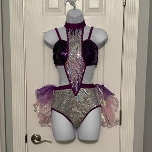 Glamour Purple and Silver Sequin Costume